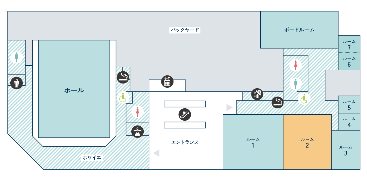 ルーム2 フロアマップ