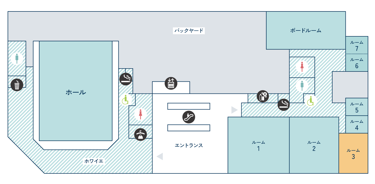 ルーム3 フロアマップ