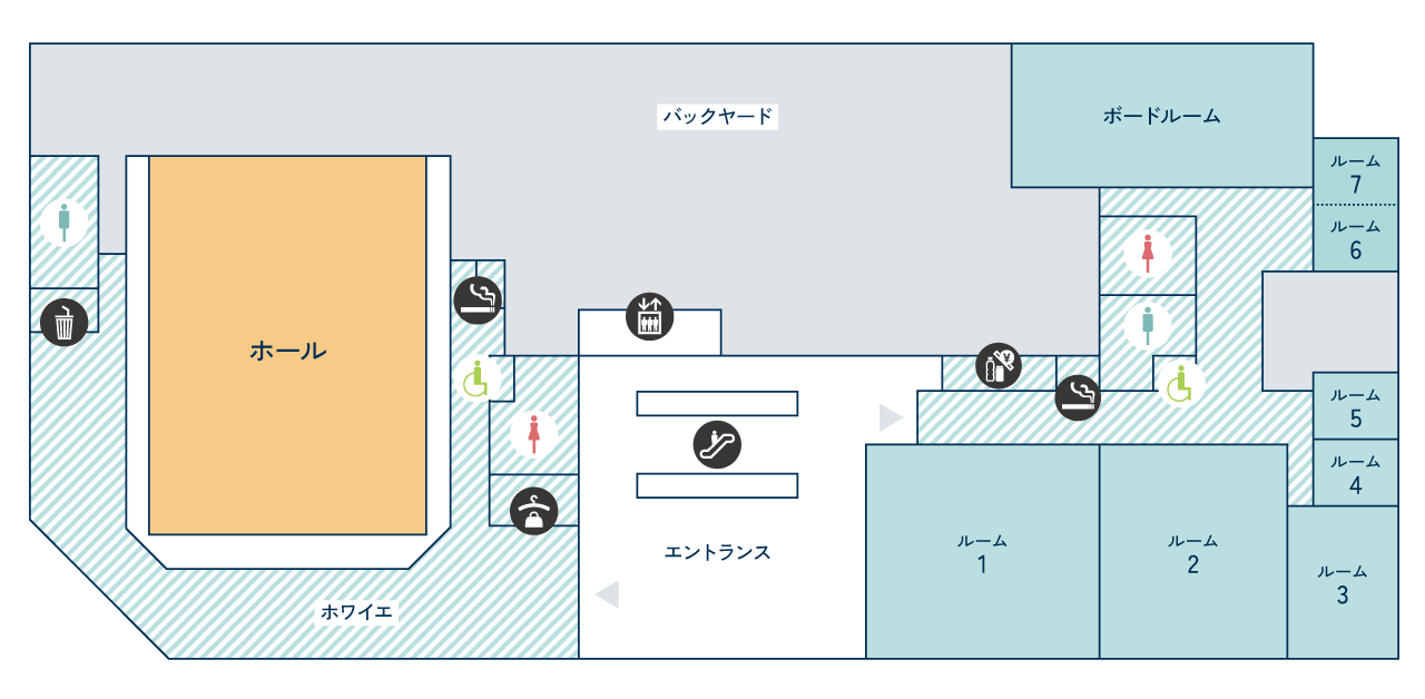 ホール フロアマップ