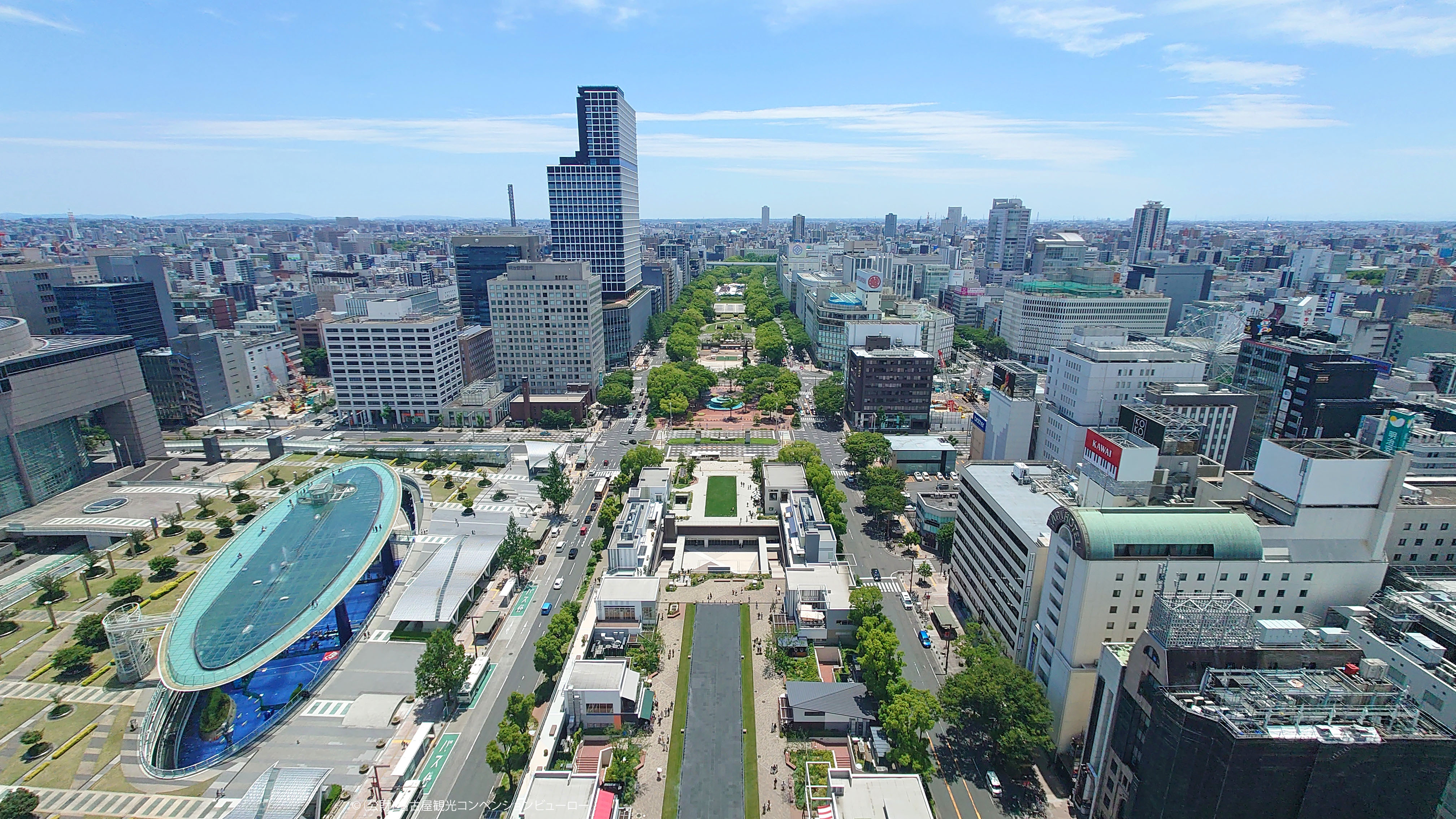 栄の街並み(昼)